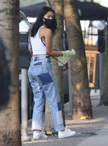 Camila Mendes in a White Top