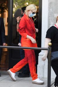 Cate Blanchett in a Red Suit