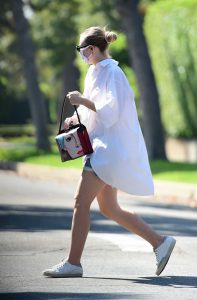 Dakota Fanning in a White Shirt