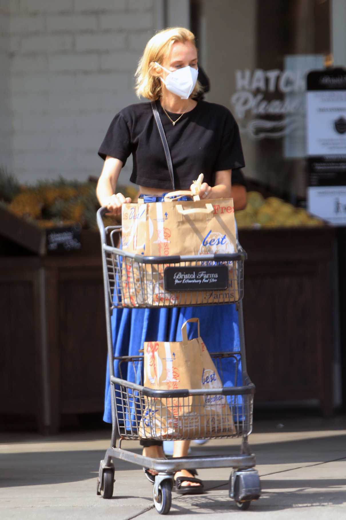 Diane Kruger in Blue Skirt