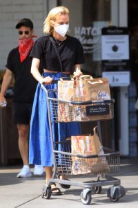 Diane Kruger in Blue Skirt