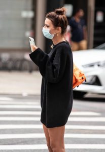 Emily Ratajkowski in a Black Sweater
