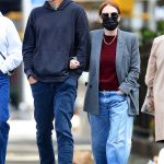 Julianne Moore in a Black Protective Mask Was Seen Out with Her Husband in New York 09/20/2020