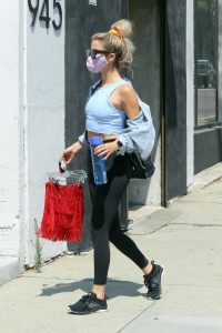 Kaitlin Bristowe in a Black Leggings