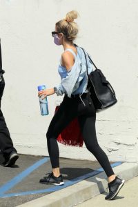 Kaitlin Bristowe in a Black Leggings