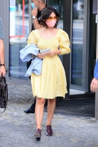 Katie Melua in a Yellow Dress