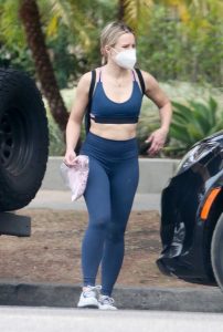 Kristen Bell in a Protective Mask