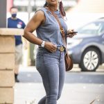 Laila Ali in a Gray Top Was Seen Out in Calabasas 08/31/2020
