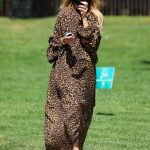 Rachel Zoe in an Animal Print Maxi Dress Was Seen Out in Los Angeles 09/04/2020