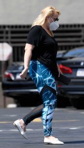 Rebel Wilson in a Black Tee