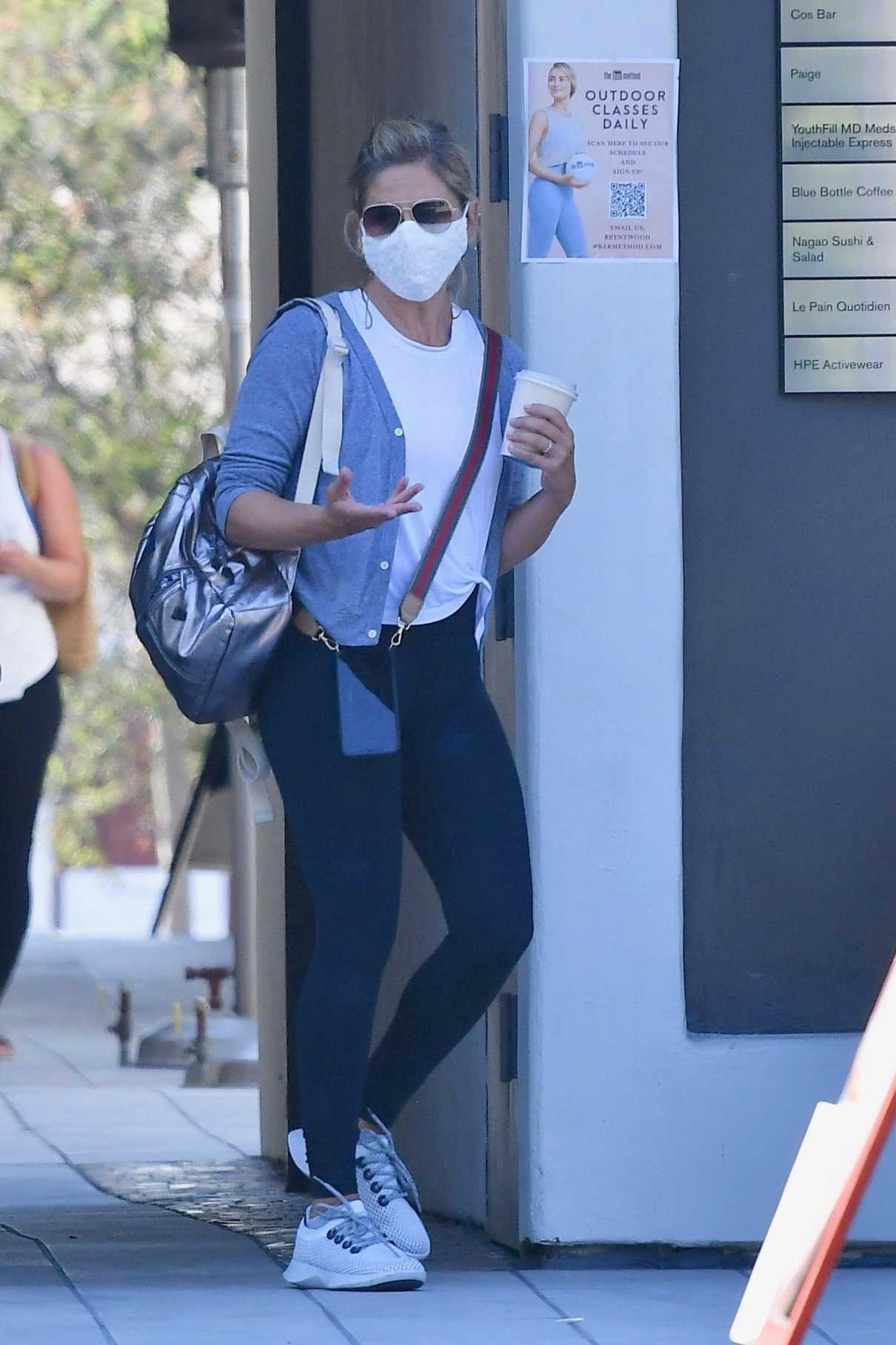 Sarah Michelle Gellar in a Protective Mask