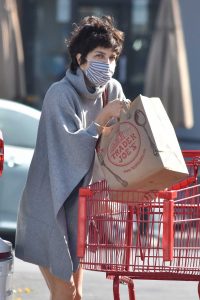 Selma Blair in a Protective Mask