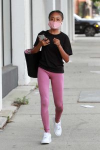 Skai Jackson in a Black Tee