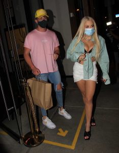 Tana Mongeau in a Protective Mask