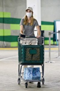 Whitney Port in a Grey Tee