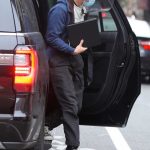 Andrew Garfield in a Protective Mask on the Set of the Tick, Tick… Boom! in New York City 10/24/2020