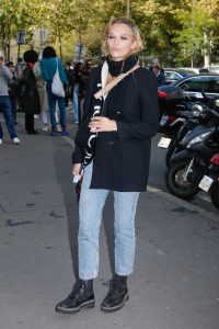 Anna Brewster in a Black Boots