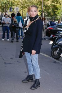 Anna Brewster in a Black Boots