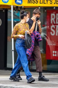 Anwar Hadid in a Black Tee