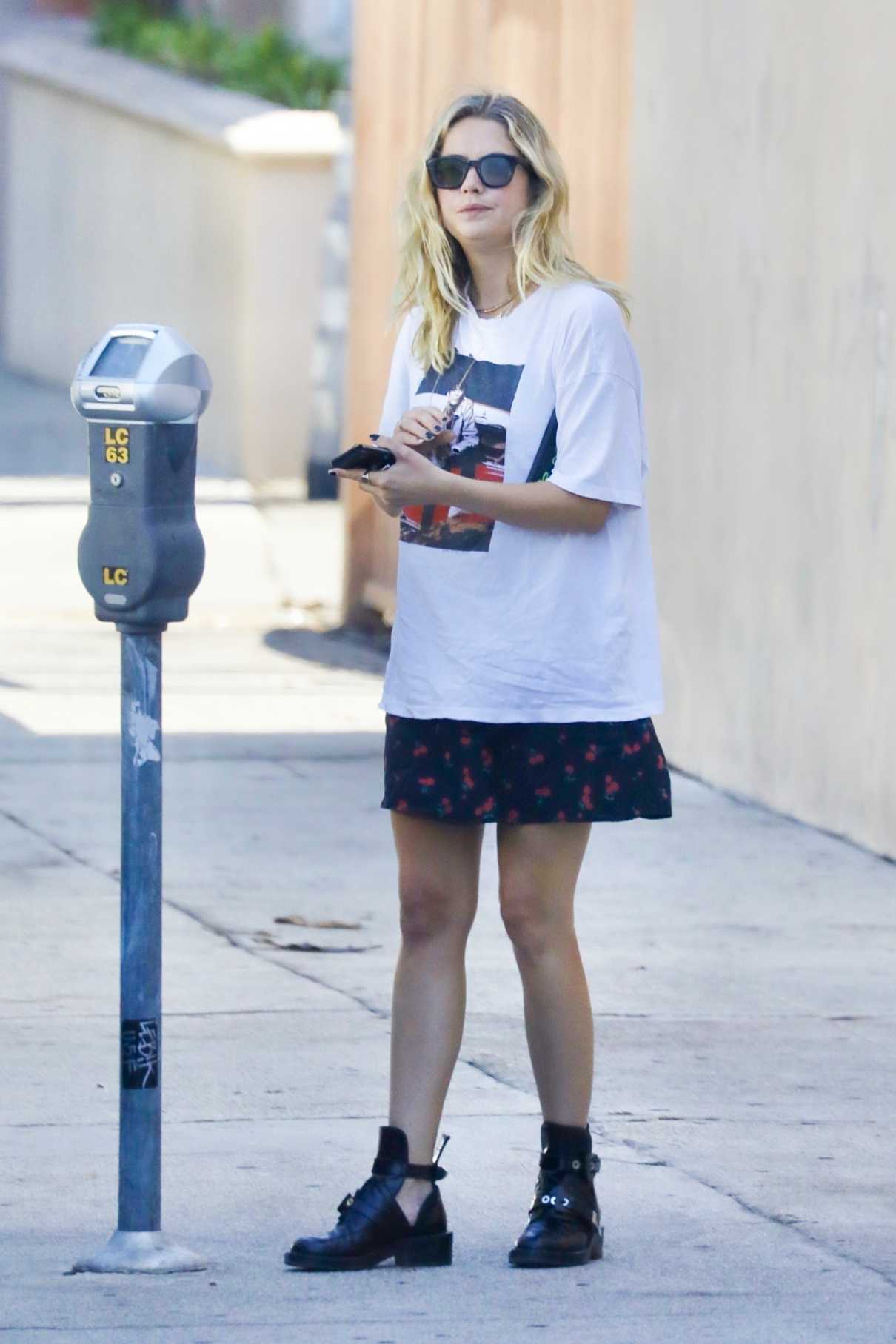 Ashley Benson in a White Tee