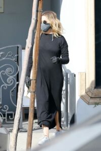 Ashley Tisdale in a Black Dress