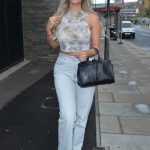 Belle Hassan in a Beige Camo Top Leaves HLD Management Photoshoot in London 10/17/2020