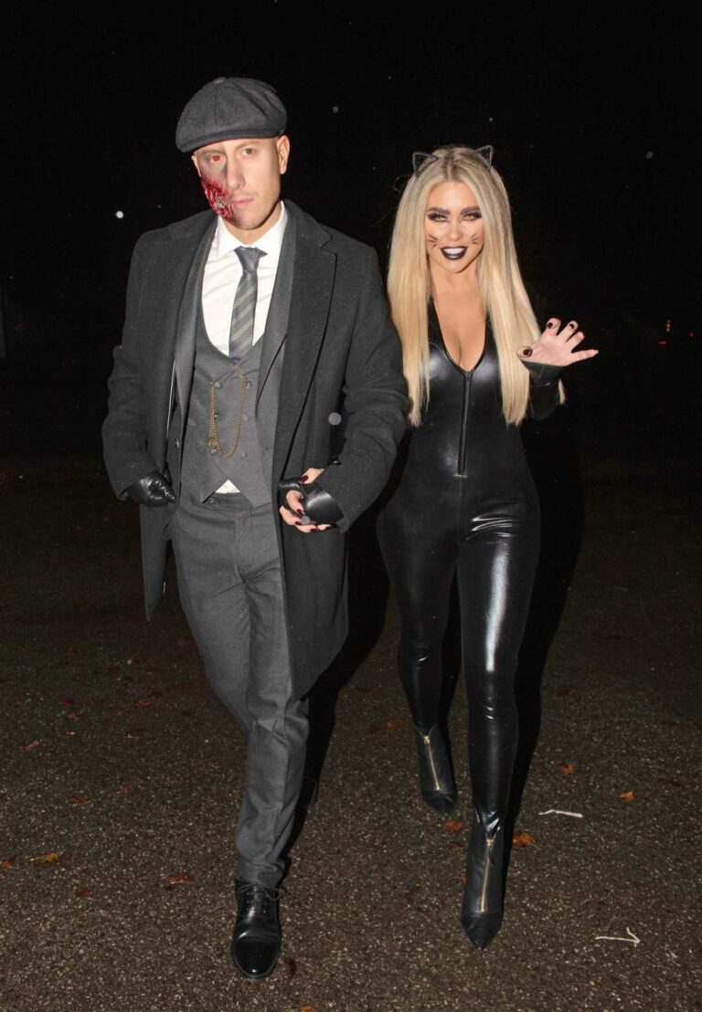 Bianca Gascoigne Heads for a Halloween Night Out to a Bar in Kent 10/27