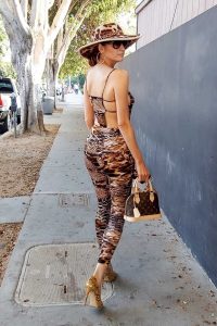 Blanca Blanco in an Animal Print Outfit