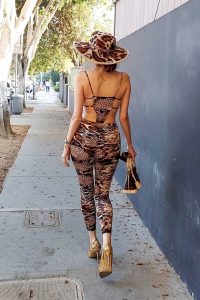 Blanca Blanco in an Animal Print Outfit