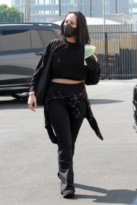 Cheryl Burke in a Black Outfit