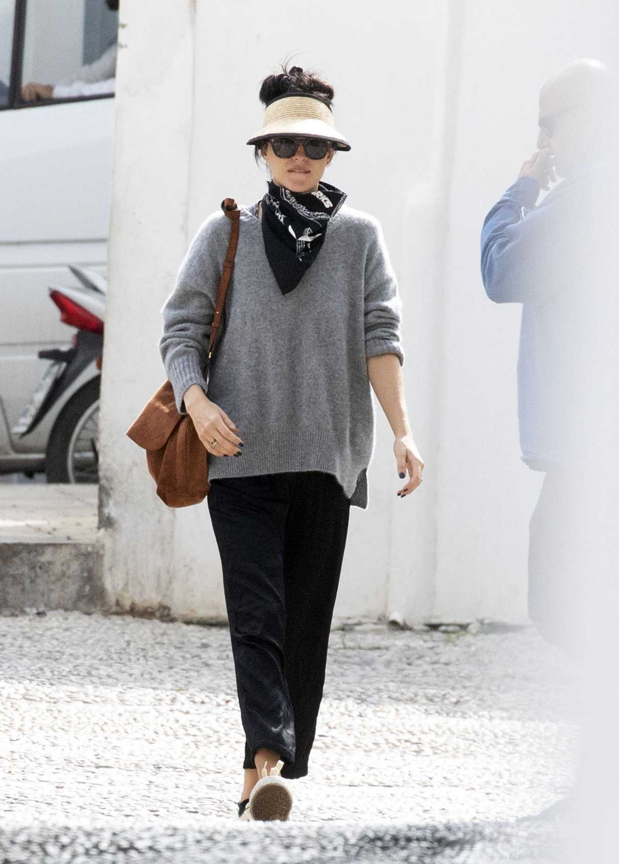Dakota Johnson in a Black Pants Was Spotted Sightseeing on the Greek ...