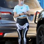 Heidi Montag in a Skeleton Leggings Was Seen Out in Pacific Palisades 10/13/2020