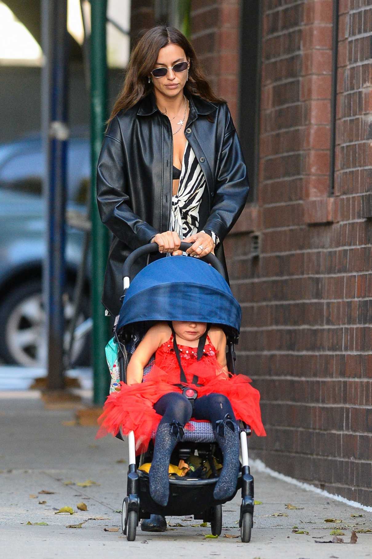 Irina Shayk in a Black Jacket