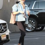 Jenna Johnson in a Black Leggings Heads to the DWTS Studio in Los Angeles 10/04/2020