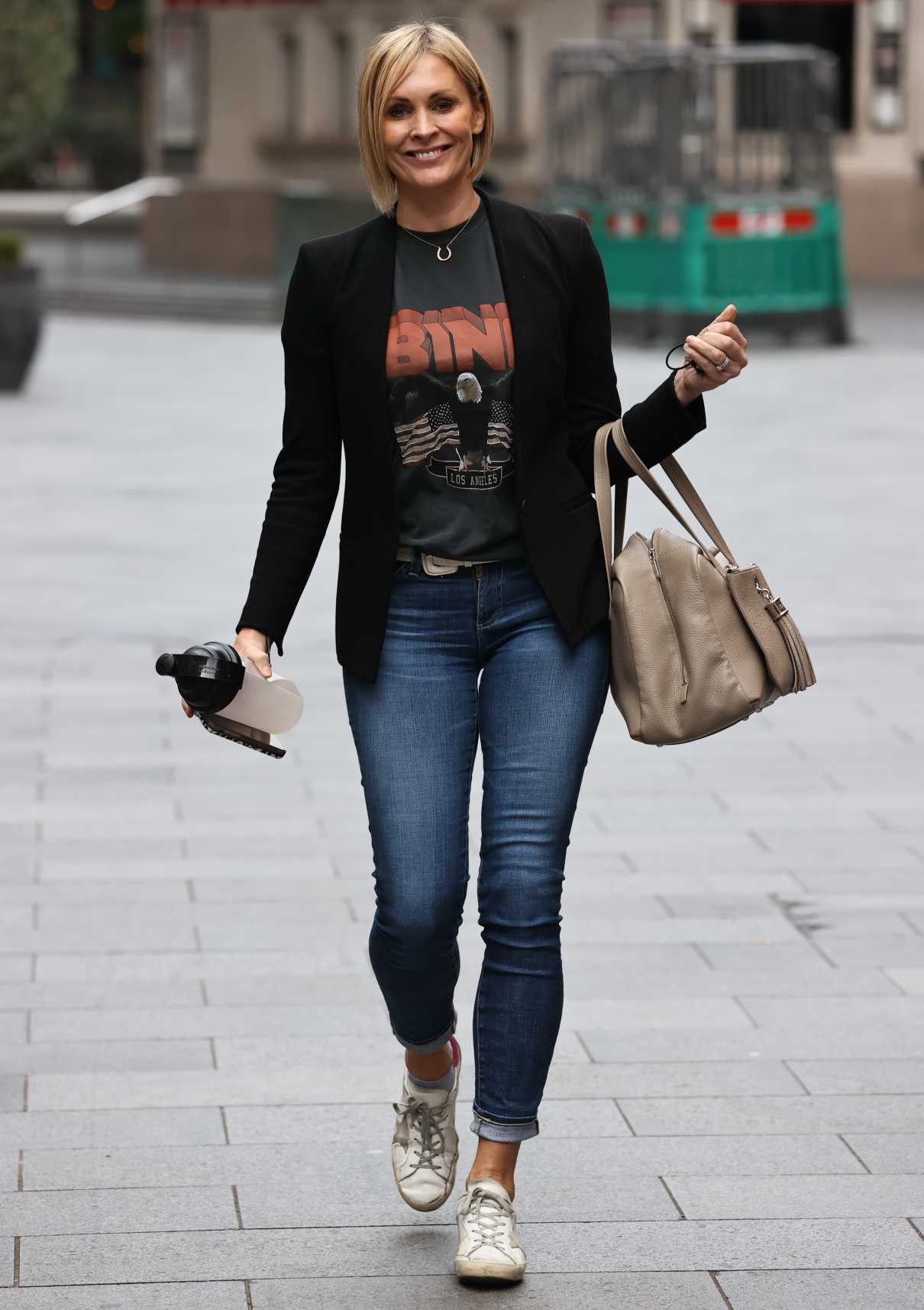 Jenni Falconer in a Black Blazer