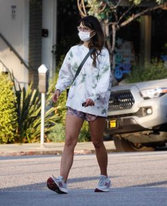 Jordana Brewster in a Tie Dye Sweatshirt