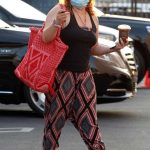 Justina Machado in a Protective Mask Heads to the DWTS Studio in Los Angeles 10/17/2020