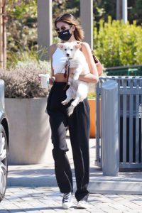 Kaia Gerber in a White Top