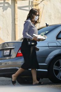 Katharine McPhee in a Protective Mask