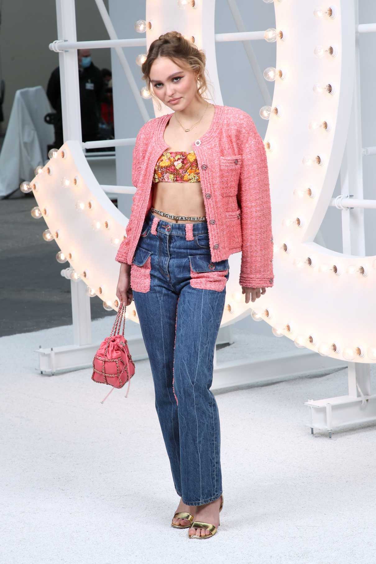 Lily-Rose Depp Attends 2021 Chanel Fashion Show During ...