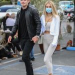 Michelle Randolph in a White Sneakers Was Seen Out with Gregg Sulkin in West Hollywood 10/24/2020