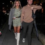 Montana Brown in a White Boots Was Seen Out with Footballer Bay Downing in Mayfair, London 10/09/2020
