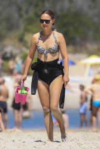 Natalie Portman in a Grey Bikini