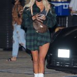 Pia Mia in a Plaid Shirt Leaves Nobu in Malibu 10/19/2020