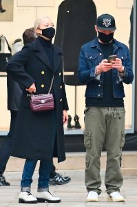 Pom Klementieff in a Black Protective Mask