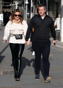 Sam Faiers in a Black Leggings