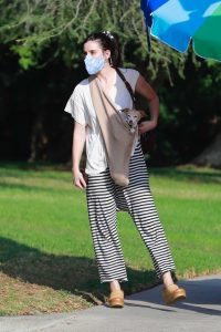 Scout Willis in a Striped Pants