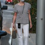 Sharon Stone in a Striped Tee Was Seen Out in Beverly Hills 10/19/2020