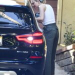 Amber Heard in a White Tank Top Arrives at Her Home in Los Angeles 11/02/2020