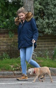 Amy Hart in a Blue Jacket